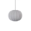 - Pendellampe - Knit-Wit 45 Round Pendant - Silver^Made by Hand