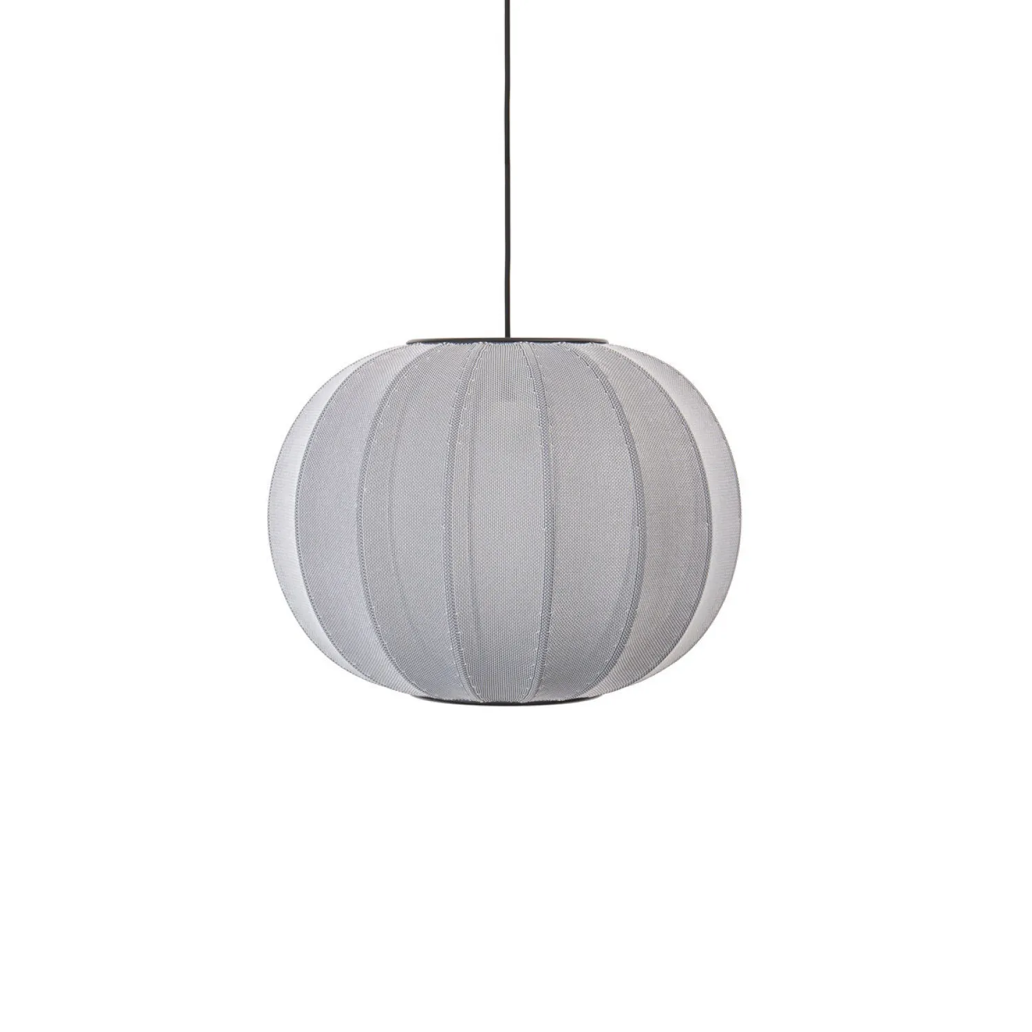 - Pendellampe - Knit-Wit 45 Round Pendant - Silver^Made by Hand