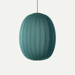- Pendellampe - Knit-Wit 65 High Oval Pendant LED - Seagrass*Made by Hand