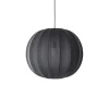 - Pendellampe - Knit-Wit 60 Round Pendant - Black*Made by Hand Sale
