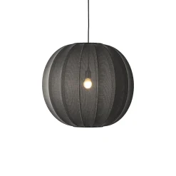 - Pendellampe - Knit-Wit 60 Round Pendant - Black*Made by Hand Sale