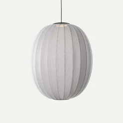 - Pendellampe - Knit-Wit 65 High Oval Pendant LED - Silver^Made by Hand Hot