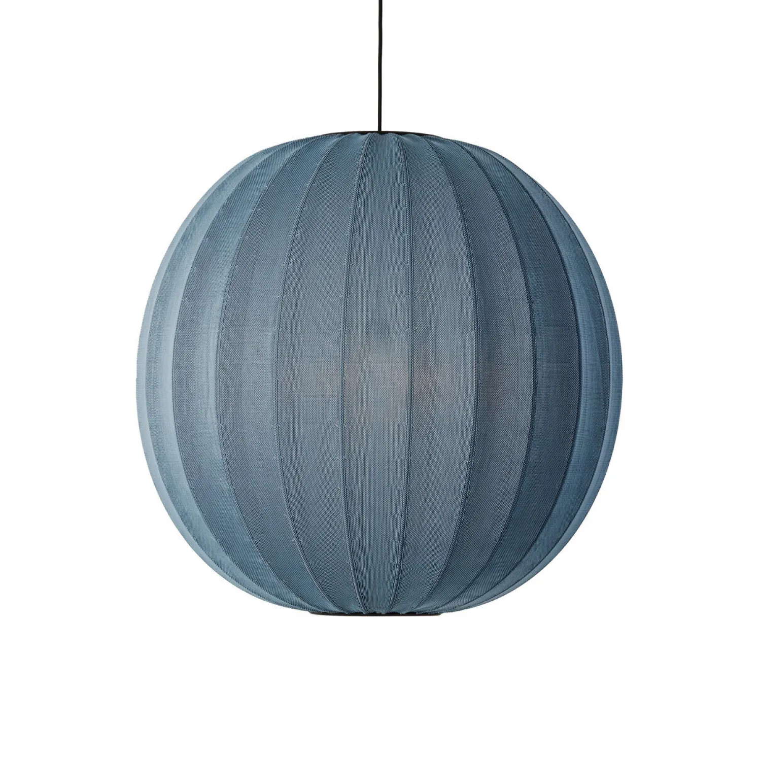 - Pendellampe - Knit-Wit 75 Round Pendant - Blue Stone^Made by Hand