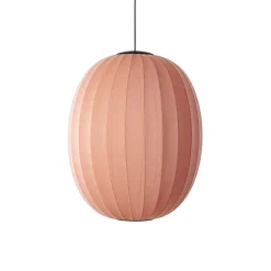 - Pendellampe - Knit-Wit 65 High Oval Pendant LED - Coral*Made by Hand Clearance