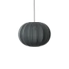 - Pendellampe - Knit-Wit 45 Round Pendant - Black^Made by Hand Best