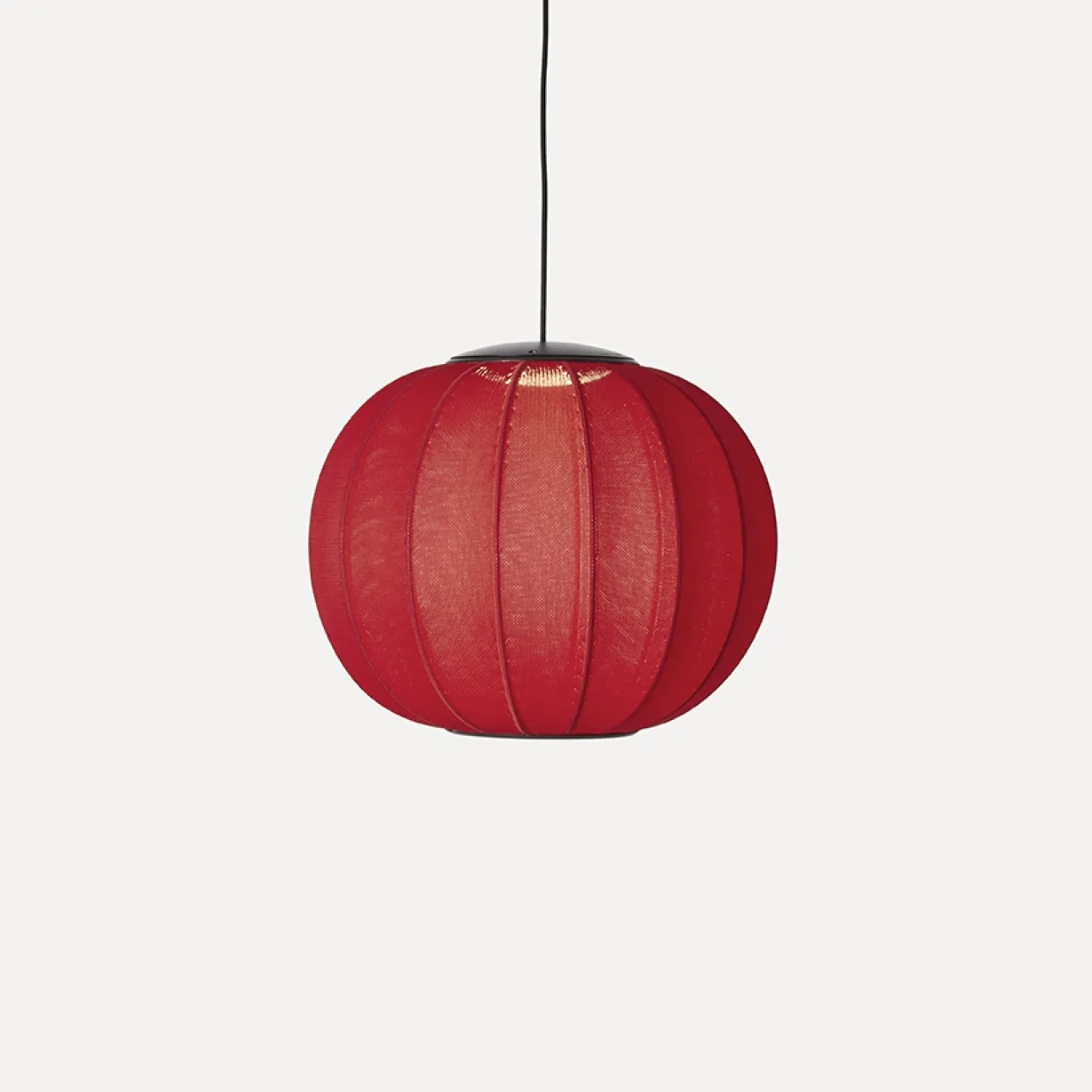 - Pendellampe - Knit-Wit 45 Round Pendant LED - Maple Red^Made by Hand Discount