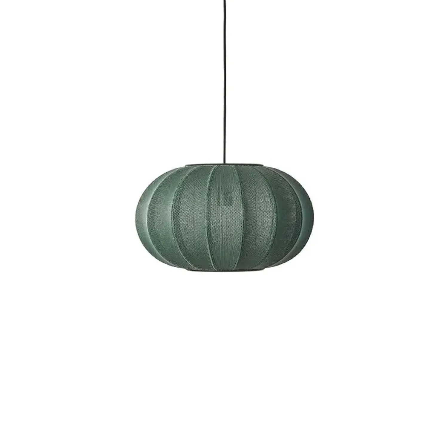 - Pendellampe - Knit-Wit 45 Oval Pendant - Tweed Green^Made by Hand Outlet