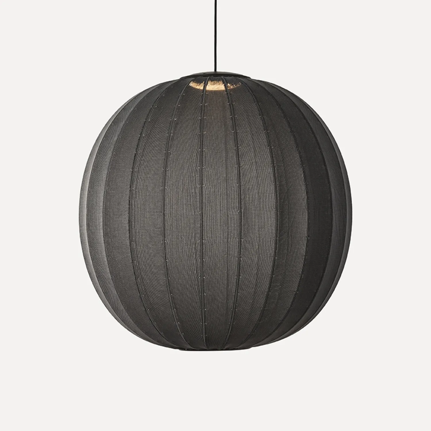 - Pendellampe - Knit-Wit 75 Round Pendant LED - Black^Made by Hand Outlet