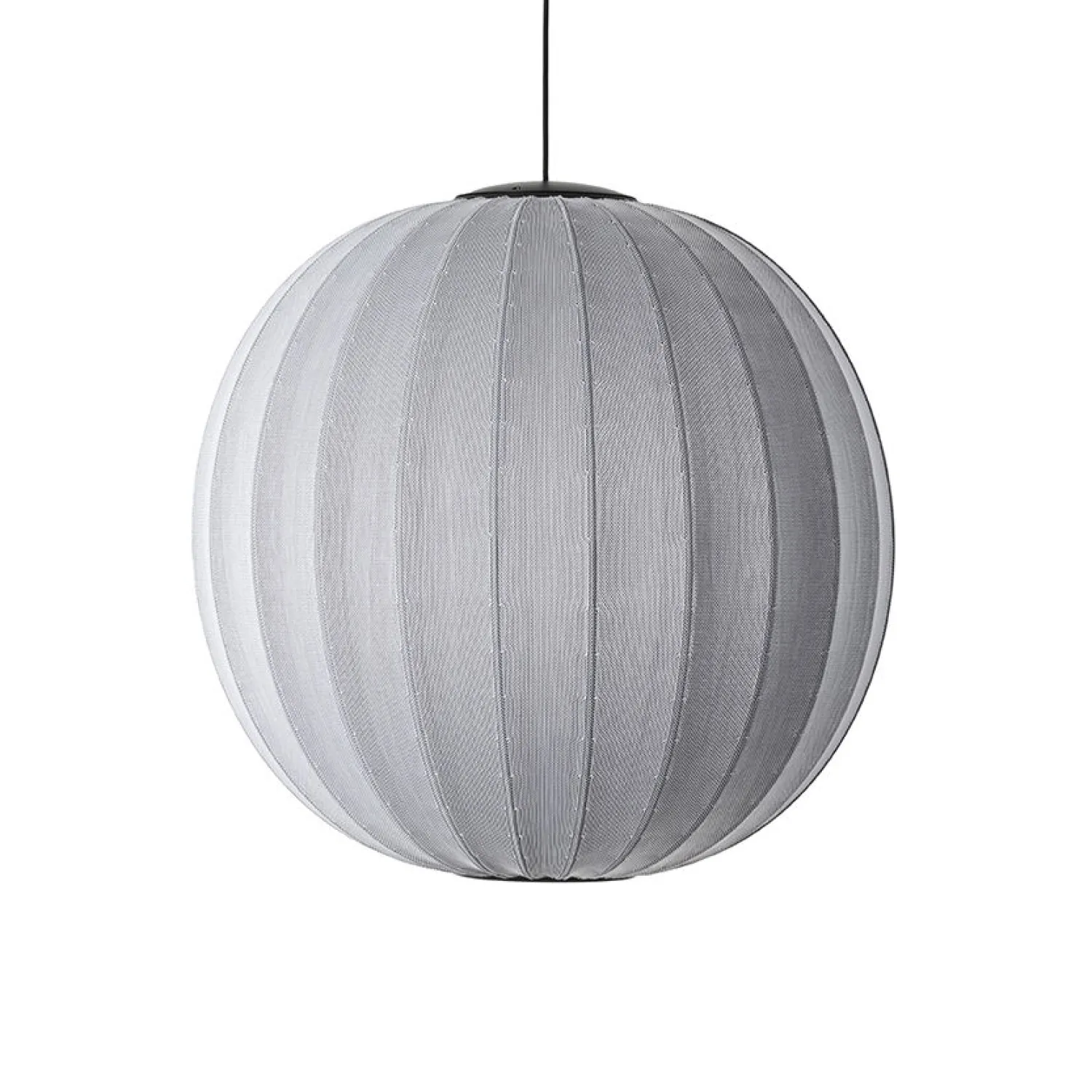 - Pendellampe - Knit-Wit 75 Round Pendant LED - Silver*Made by Hand New