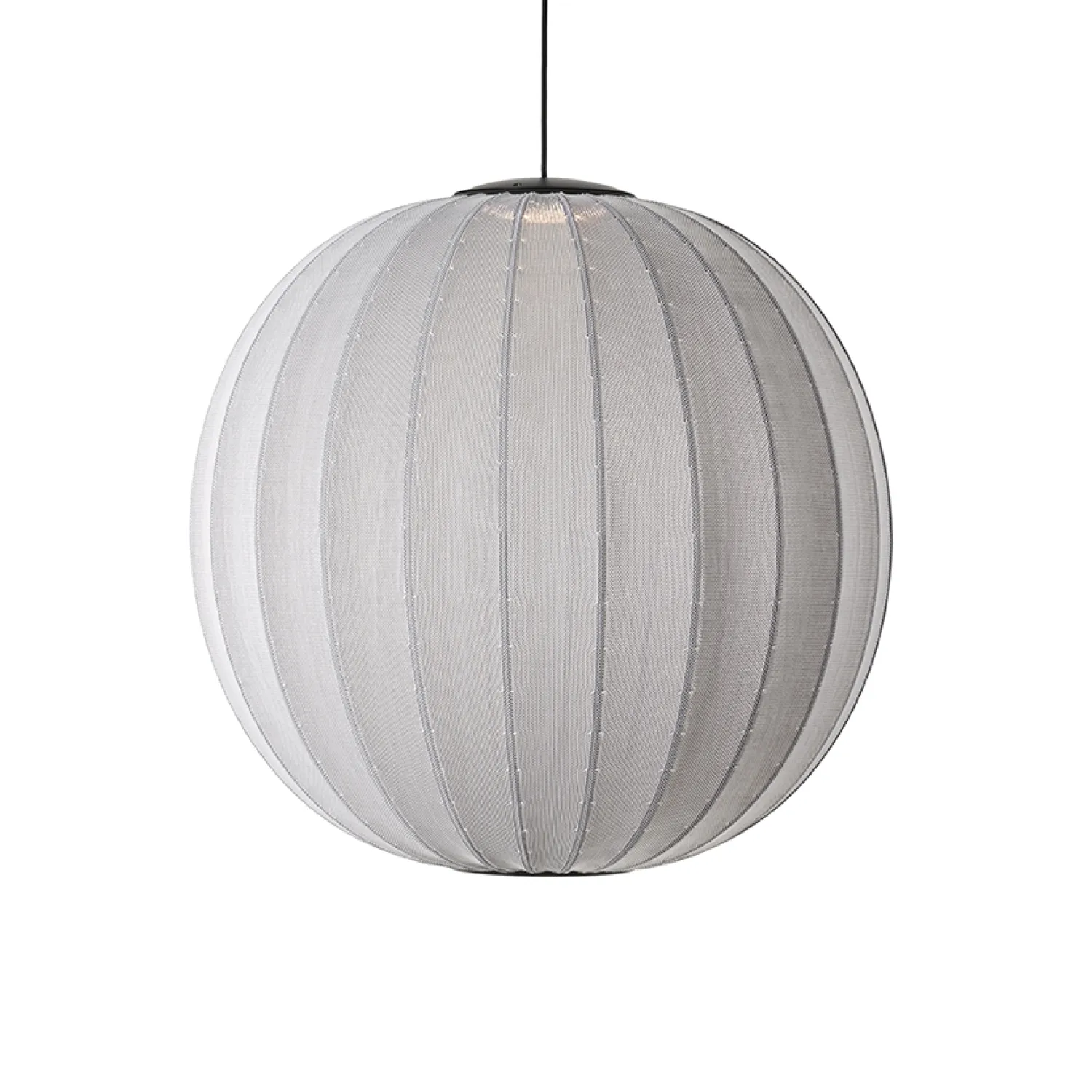 - Pendellampe - Knit-Wit 75 Round Pendant LED - Silver*Made by Hand New