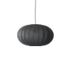 - Pendellampe - Knit-Wit 57 Oval Pendant - Black*Made by Hand Clearance