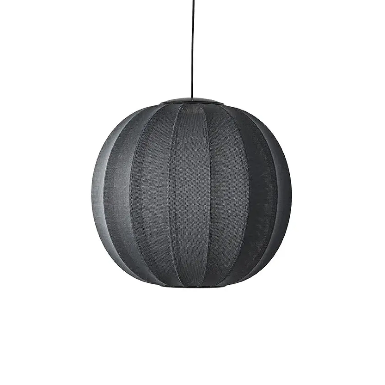- Pendellampe - Knit-Wit 60 Round Pendant LED - Black^Made by Hand