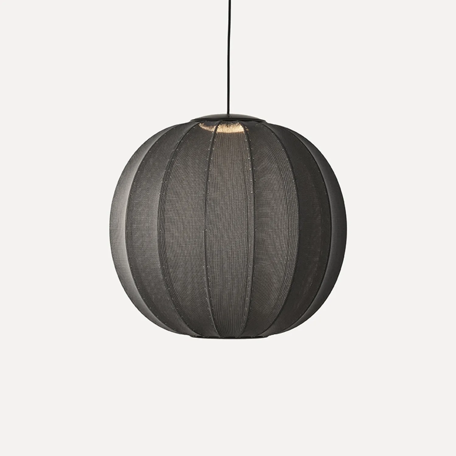 - Pendellampe - Knit-Wit 60 Round Pendant LED - Black^Made by Hand