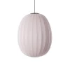 - Pendellampe - Knit-Wit 65 High Oval Pendant LED - Light Pink*Made by Hand
