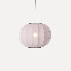 - Pendellampe - Knit-Wit 45 Round Pendant - Light Pink^Made by Hand Clearance
