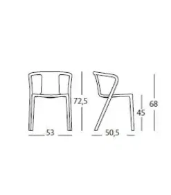 - Air Armchair Spisebordsstol m. Armlæn - Creme hvid / off white*Magis Sale