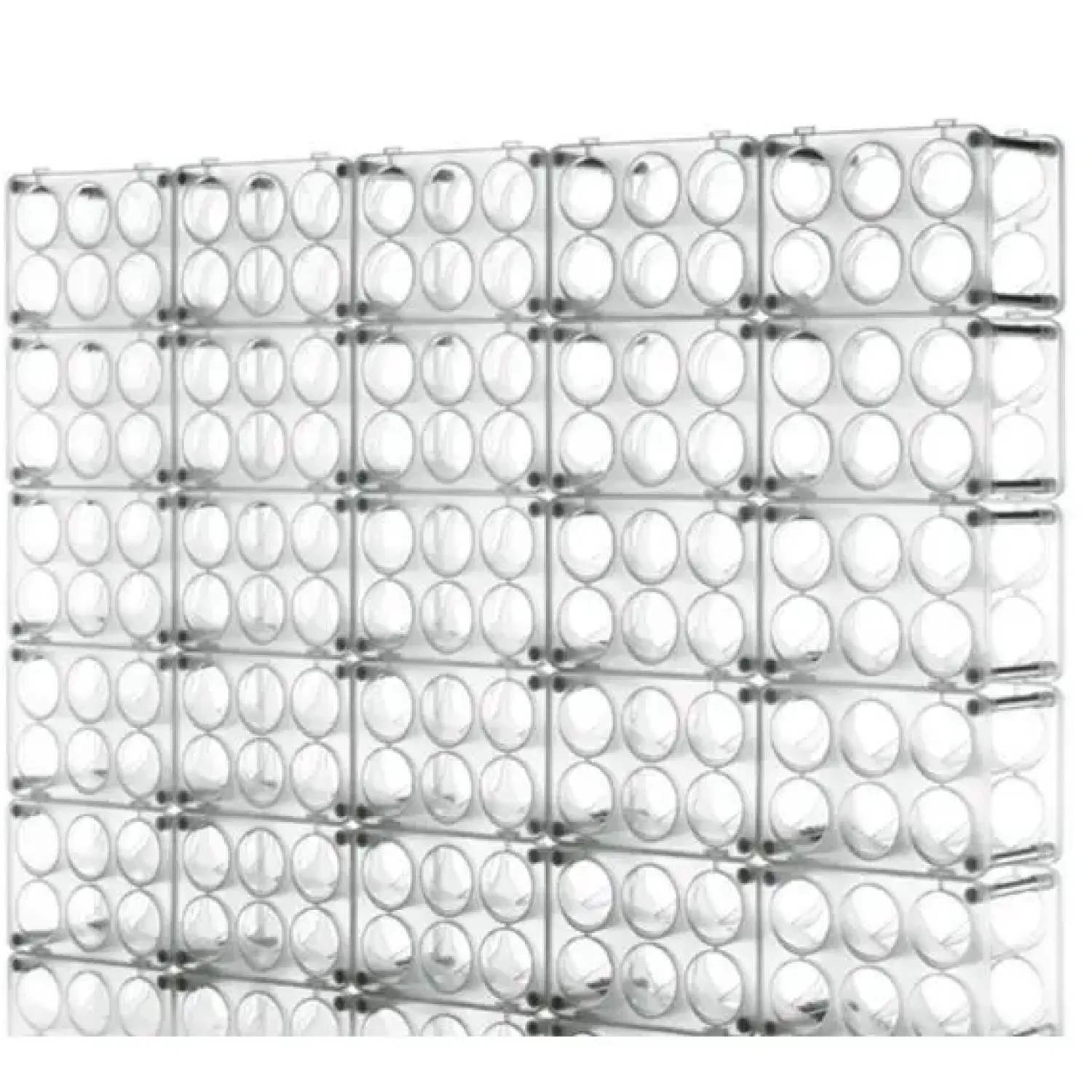 - Bottle vinreol - Klar med frostet look - Mål 36x25x22 cm^Magis New