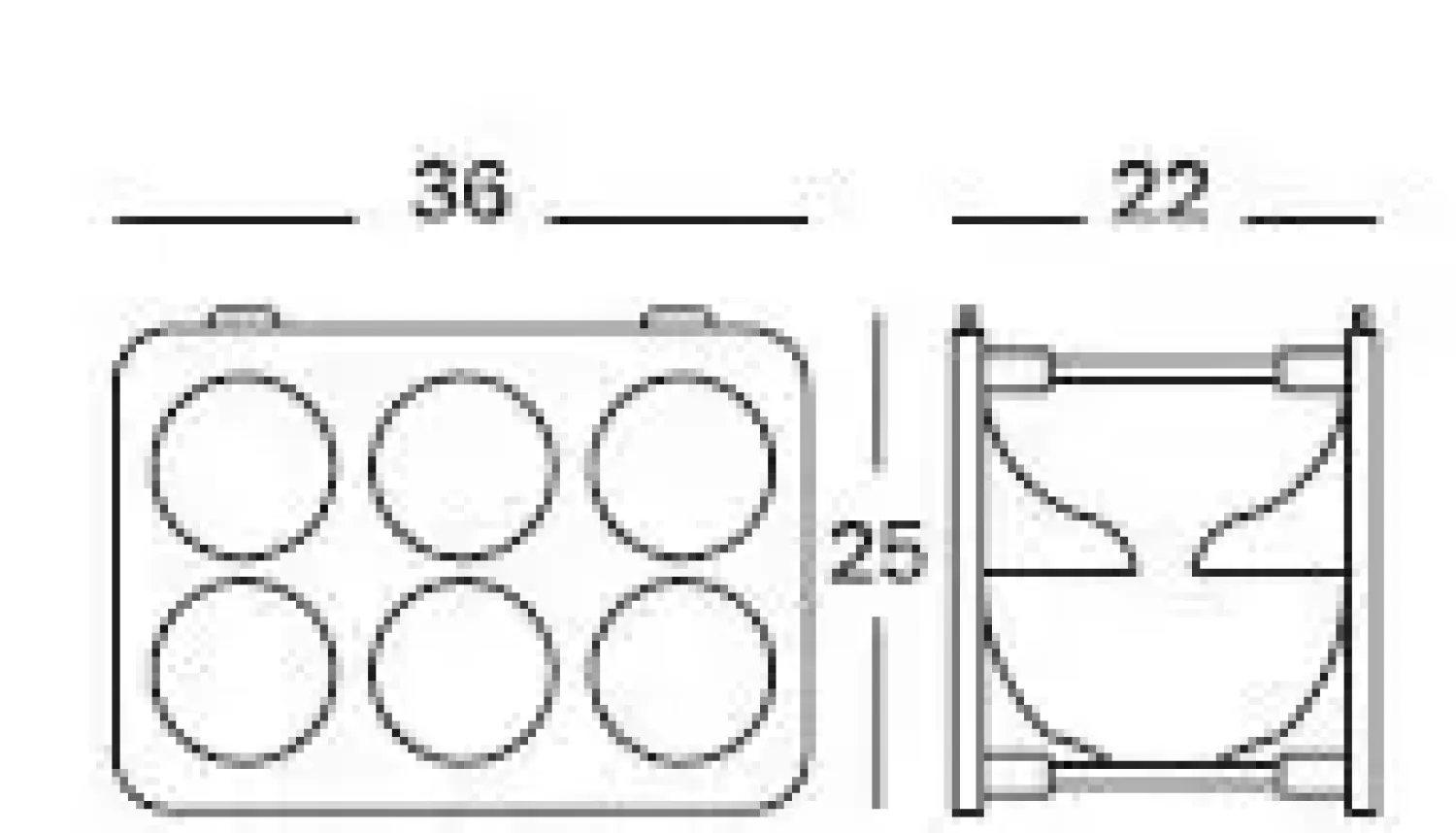 - Bottle vinreol - Klar med frostet look - Mål 36x25x22 cm^Magis New