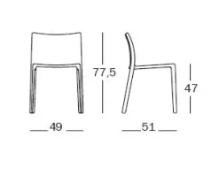 - Stol - Air-Chair - Orange^Magis New
