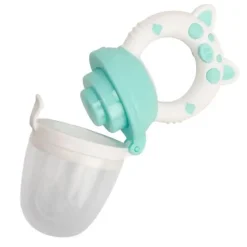 - Food feeder (mad sut) i gennemsigtig og blå, blødt greb. LFBG godkendt*Magni Outlet