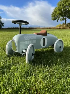 - Gåbil Classic Racer i metal, oliven grøn^Magni Outlet