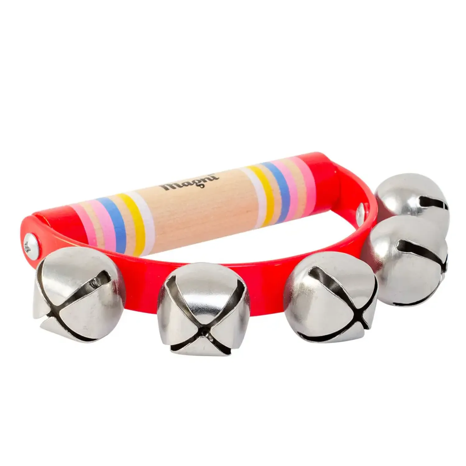 - Håndklokker med striber, assorteret farve, pris 1 stk.^Magni Outlet