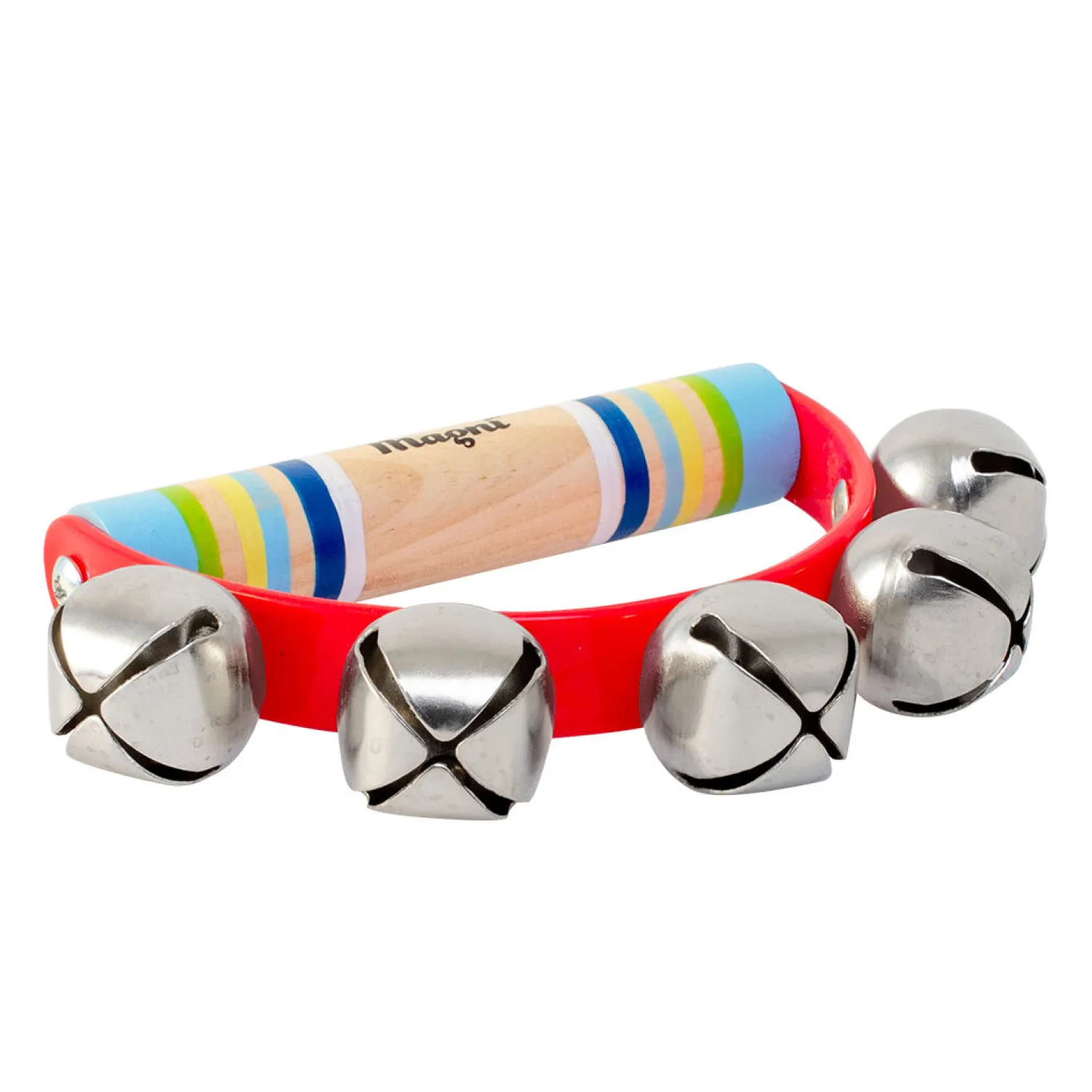 - Håndklokker med striber, assorteret farve, pris 1 stk.^Magni Outlet