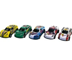 - Racerbiler med pull-back, sæt á 5 stk. assorteret farver*Magni Online