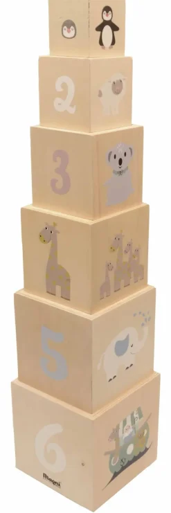 - Stabel kasser med Noahs Ark - Træ^Magni Sale
