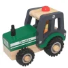 - Traktor i træ m. gummihjul - Grøn - FSC 100%^Magni Outlet