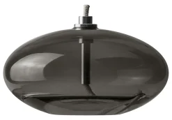 - AURA-olielampe - Small - Smoke grey - Ø10,5 x H6 cm^Mette Ditmer Discount