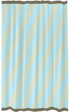 - DIAGONAL shower curtain - Light blue^Mette Ditmer