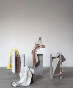 - DIAGONAL towel - Yellow*Mette Ditmer