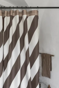 - DIAGONAL-badeforhæng - Chocolate^Mette Ditmer Discount