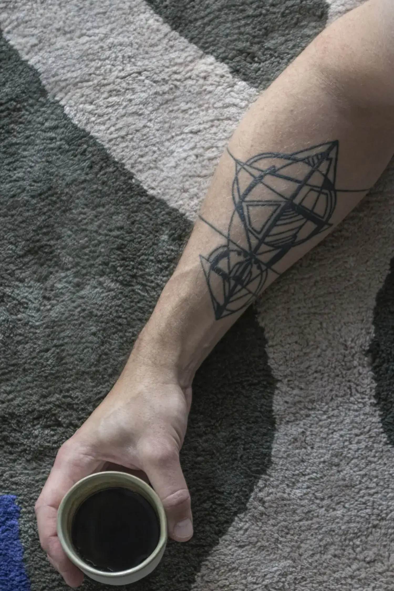 - FIGURA rug, small - Dark olive*Mette Ditmer New