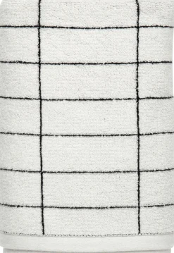 - FLINESTEN badehåndklæde, sort / råhvid*Mette Ditmer Online