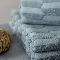 - GEO gæstehåndklæde (2-pack) - Stone Blue*Mette Ditmer Outlet