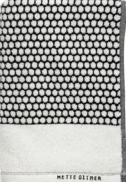 - GRID badehåndklæde, sort / råhvid*Mette Ditmer Online
