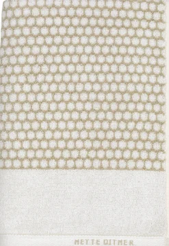 - GRID badehåndklæde, Sand / Off-white*Mette Ditmer Clearance