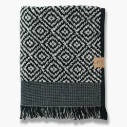 - MAROKKO håndklæde, sort/hvid*Mette Ditmer Clearance