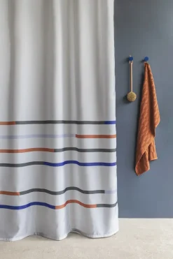 - MIKADO badeforhæng - Lysegrå - 150 x H 200 cm*Mette Ditmer Online