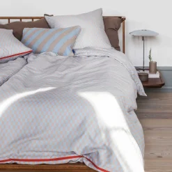 - MINI-sengesæt - Light blue/Tan - W140 x L200 cm*Mette Ditmer Discount