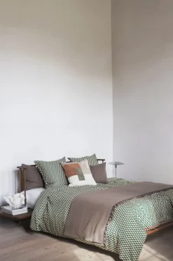 - MINI-sengesæt - Pine green/Tan - W140 x L220 cm*Mette Ditmer Outlet