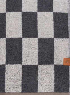 - RETRO-håndklæde - Dark grey - W70 x L133 cm*Mette Ditmer Sale