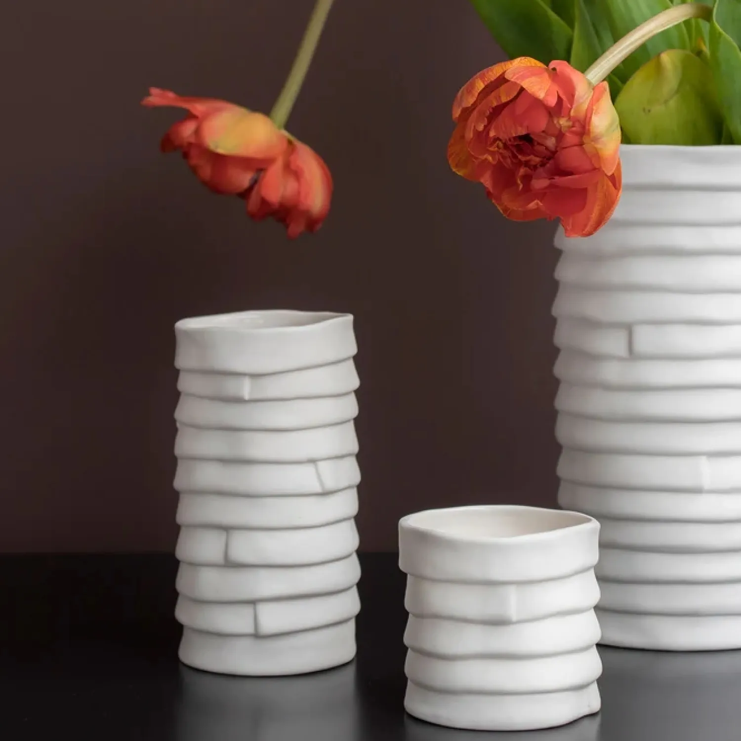 - RIBBON Vase - Small - Off-white*Mette Ditmer Online