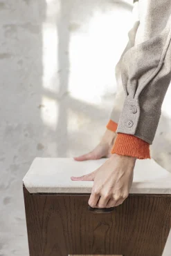 - ROOTS folding stool - Dark oiled*Mette Ditmer New