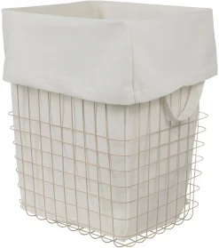 - STORE-IT trådkurv med bomuldspose - Large - Sand*Mette Ditmer New