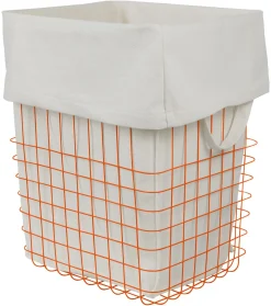 - STORE-IT trådkurv med bomuldspose - Large - Orange^Mette Ditmer Outlet