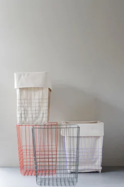 - STORE-IT trådkurv med bomuldspose - Large - Orange^Mette Ditmer Outlet