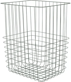 - STORE-IT trådkurv med bomuldspose - Large - Thyme green*Mette Ditmer Best